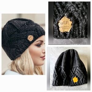 Girl's knit Beanie Winter Hat One Size Fits Most -